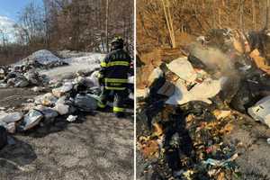 Burning Lithium Battery Sparks Garbage Truck Fire In Westchester