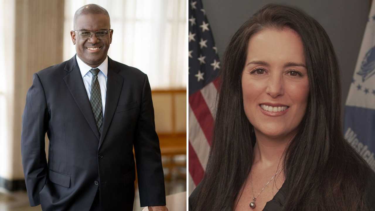 Candidates for Westchester County Executive Ken Jenkins (left) and Christine Sculti (right). Candidates for Westchester County Executive Ken Jenkins (left) and Christine Sculti (right). 