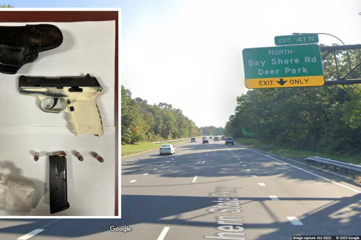 Drunk Wrong-Way Driver With Stolen Gun Leads Trooper Pursuit In Bay Shore: Police