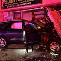 Incapacitated Driver Barrels Into Storefront On Long Island