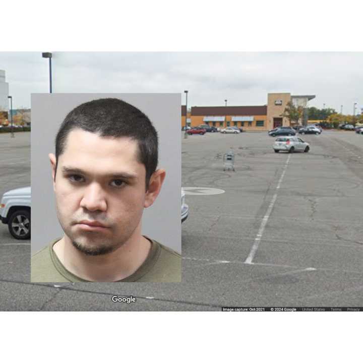 The suspect, Allan Nunez, in the incident at the Broadway Mall in Hicksville.