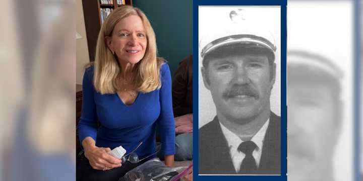 Susan Blackmore and her late husband, FDNY Lt. James Blackmore.