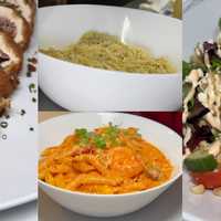 <p>A sampling of dishes at Barrotta’s Supper Club in Huntington.</p>