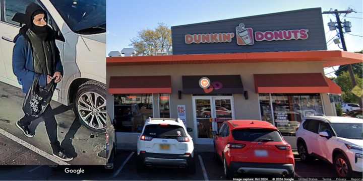 Surveillance footage of an alleged robber who targeted a Dunkin’ store on Lawson Boulevard in Oceanside on Friday, Dec. 27.
  
