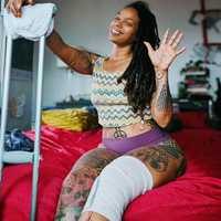 <p>Sarle Jeffries was seriously injured while protecting her daughter from a Rottweiler attack.</p>