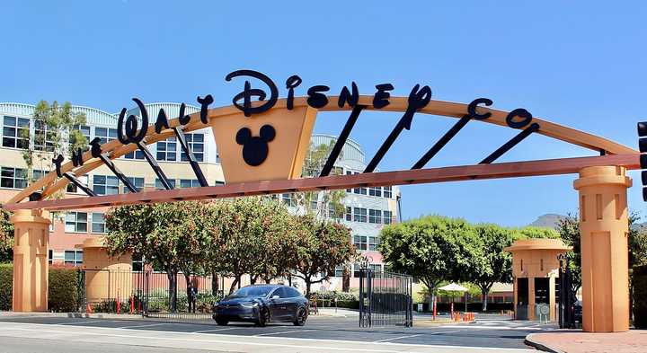 An entrance to the Walt Disney Studios in Burbank, CA.