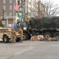 Driver Freed, Hospitalized After Crash With Armored National Guard Vehicle In DC