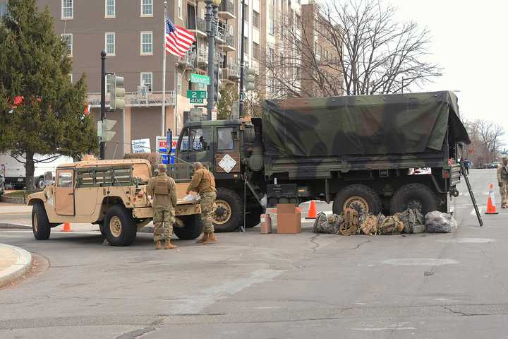 Driver Freed, Hospitalized After Crash With Armored National Guard Vehicle In DC