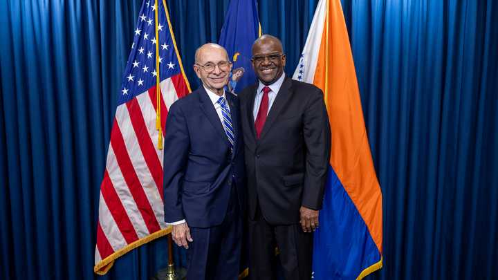 Westchester Deputy County Executive Richard Wishnie pictured with County Executive Ken Jenkins. 