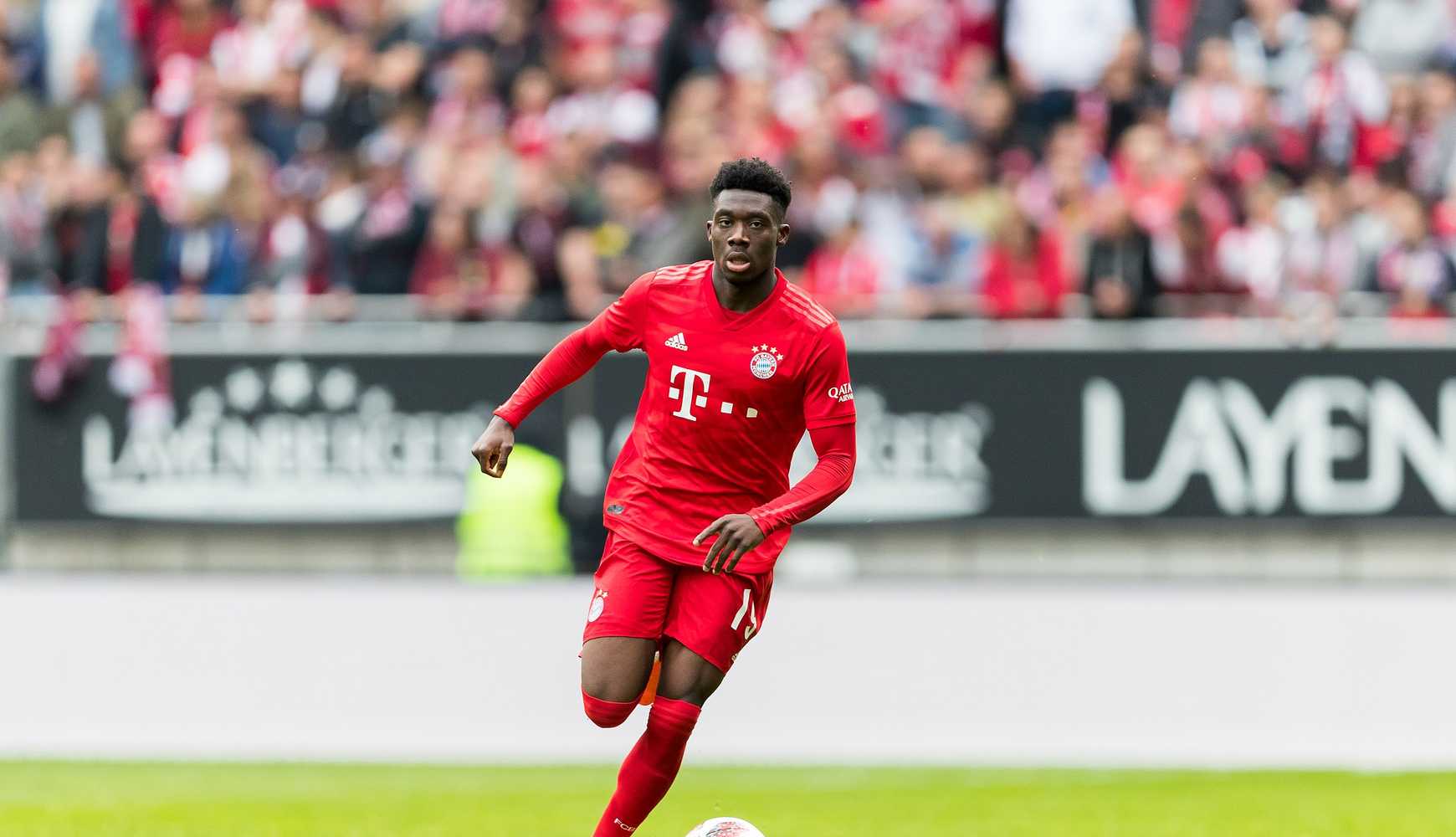 
Canadian soccer player Alphonso Davies in a 2019 match for Bayern Munich.
