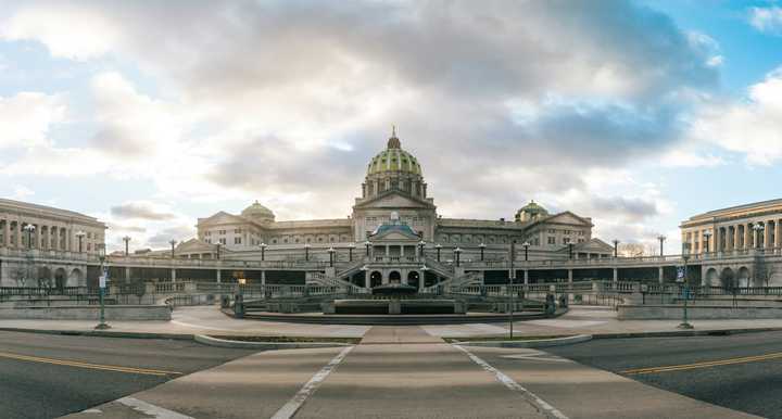 The Pennsylvania Capital Building in Harrisburg.&nbsp;