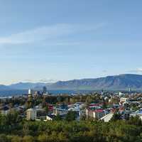 <p>The skyline of Reykjavik, Iceland.</p>