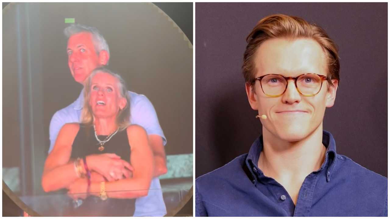 Astronomer interim CEO Pete DeJoy (right) addressed the controversy surrounding former CEO Andy Byron and HR chief Kristin Cabot appearing on the "kiss cam" at a Coldplay concert. Astronomer interim CEO Pete DeJoy (right) addressed the controversy surrounding former CEO Andy Byron and HR chief Kristin Cabot appearing on the "kiss cam" at a Coldplay concert.