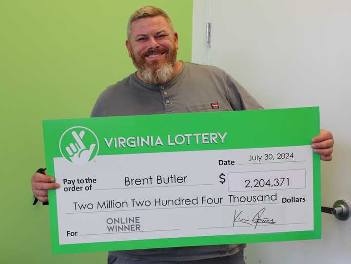 The contractor won more than $2 million playing the Virginia Lottery game.