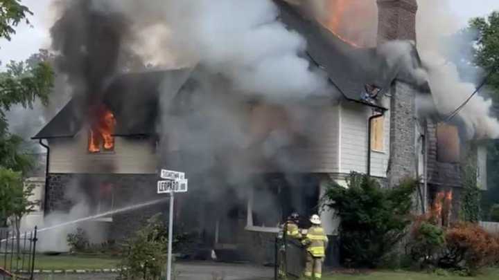 Scene from the Leopard Road fire on July 23.