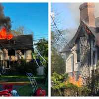 <p>The same home also caught fire on May 1 (pictured above).&nbsp;</p>