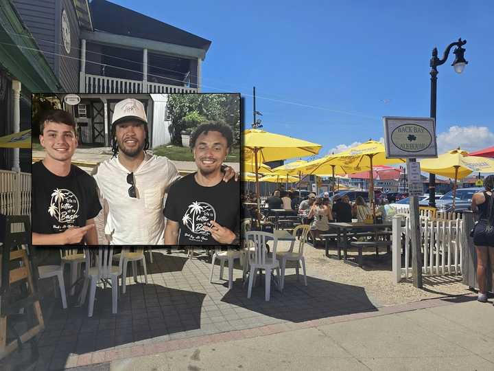 New York Knicks point guard and South Jersey native Jalen Brunson visited Back Bay Ale House in Atlantic City, NJ, on July 1, 2024.
  
