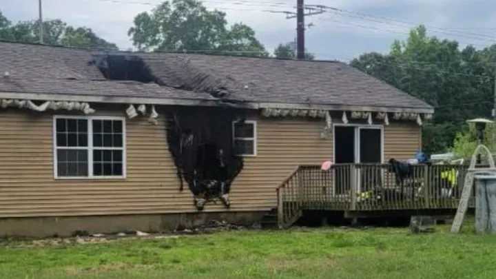 Courtney and Teddy Bohn's home in Cape May County, NJ, was destroyed in a fire, according to a GoFundMe page.