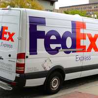 <p>FedEx truck. </p>