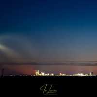 Falcon 9 Rocket Captured Over Atlantic City