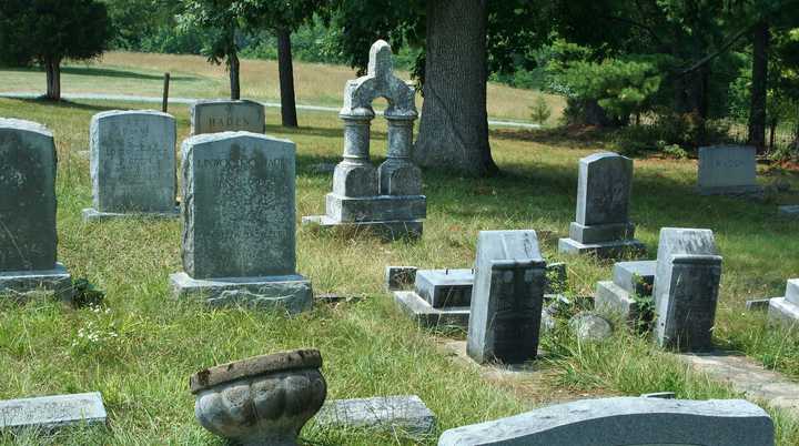 A cemetery.