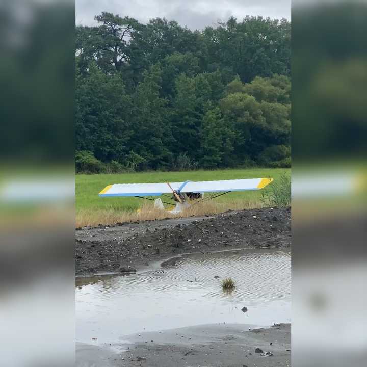 A stolen plane crashed in a field in Corbin City, NJ, on August 7, 2024.