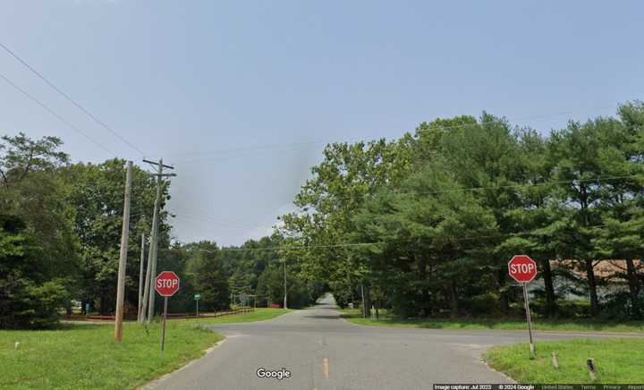 The intersection of Cumberland County routes 692 and 722 in Fairfield Township, NJ.