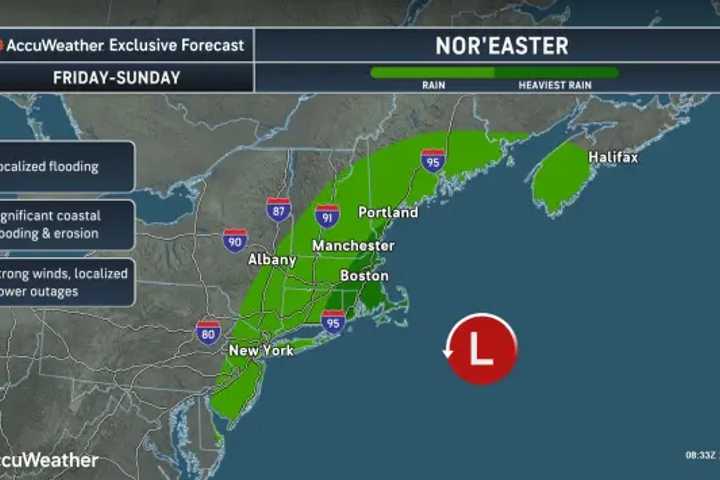 Powerful Nor'easter Nears: Here's Latest Timing, When To Expect Heaviest Rain, Strongest Winds