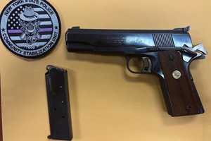 K9 Sniffs Out Stolen Gun On Taconic Parkway In Westchester: Duo Arrested, Police Say