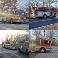 <p>Tylersport Volunteer Fire Company on standby for the Dorman Products warehouse fire.&nbsp;</p>