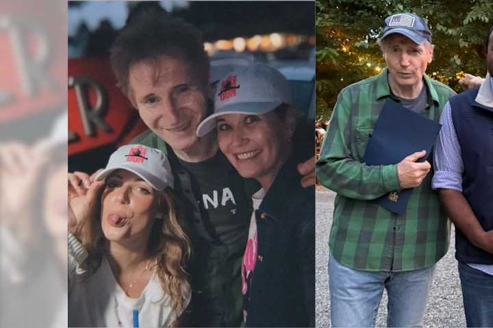 Liam Neeson Brings Star Power To NY Drive-In Movie Night