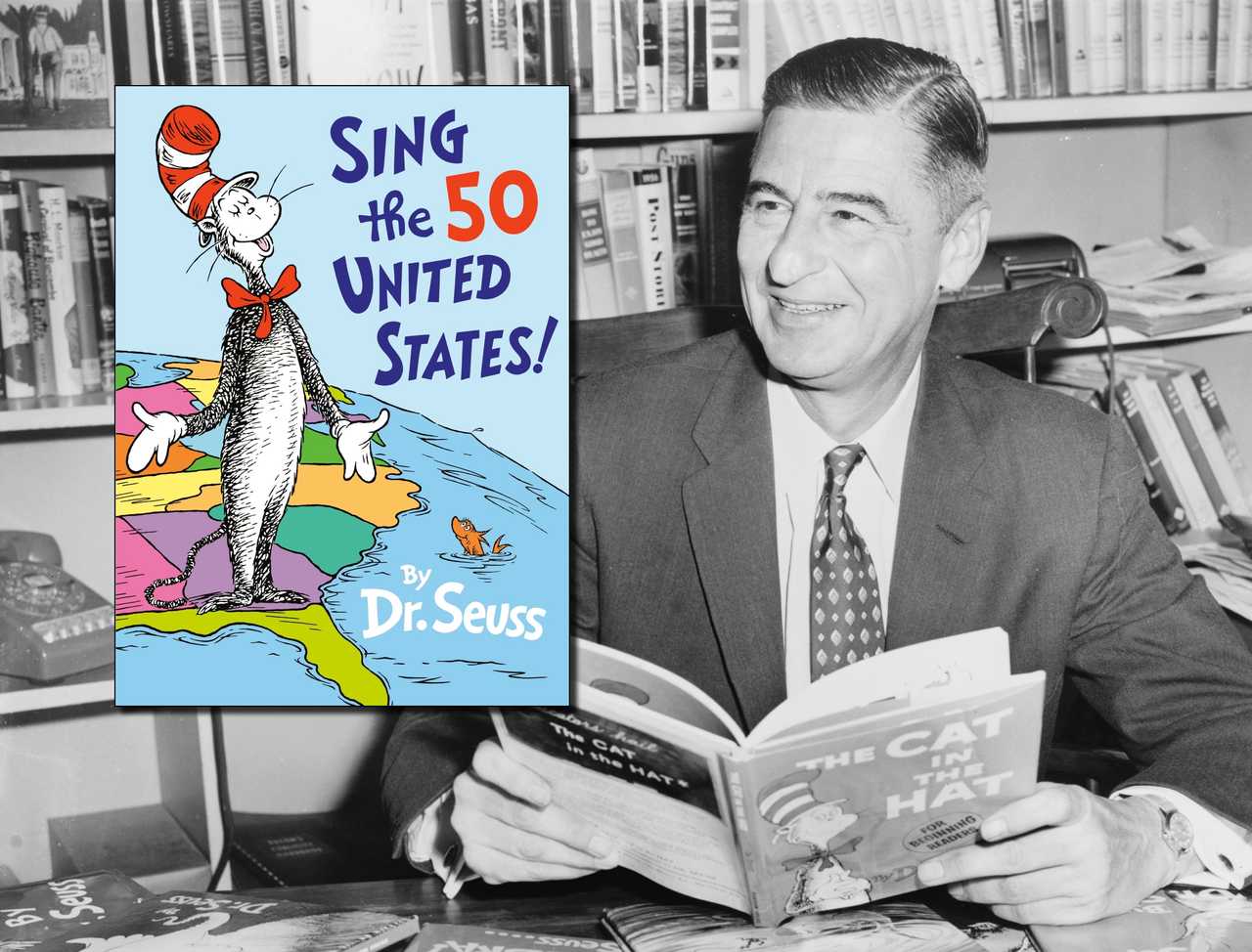 A posthumous book from Theodor "Dr. Seuss" Geisel called "Sing the 50 United States!" will be released in June 2026. A posthumous book from Theodor "Dr. Seuss" Geisel called "Sing the 50 United States!" will be released in June 2026.