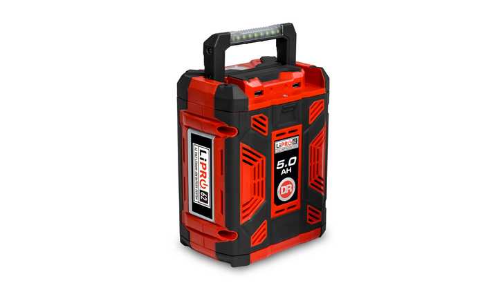 A LiPRO rechargeable lithium-ion battery pack recalled by DR Power in June 2025.