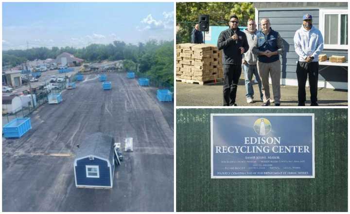 A grand opening ceremony for the Edison (NJ) Recycling Center on October 15, 2024.