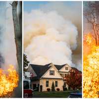 <p>A 40-acre wildfire that burned in Evesham Township, NJ, on October 30, 2024.</p>