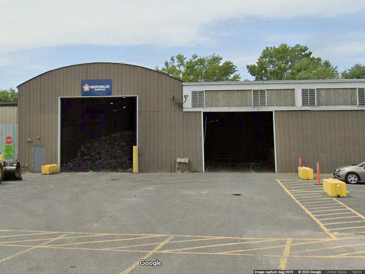 The Republic Services recycling plant in Farmingdale, NJ.