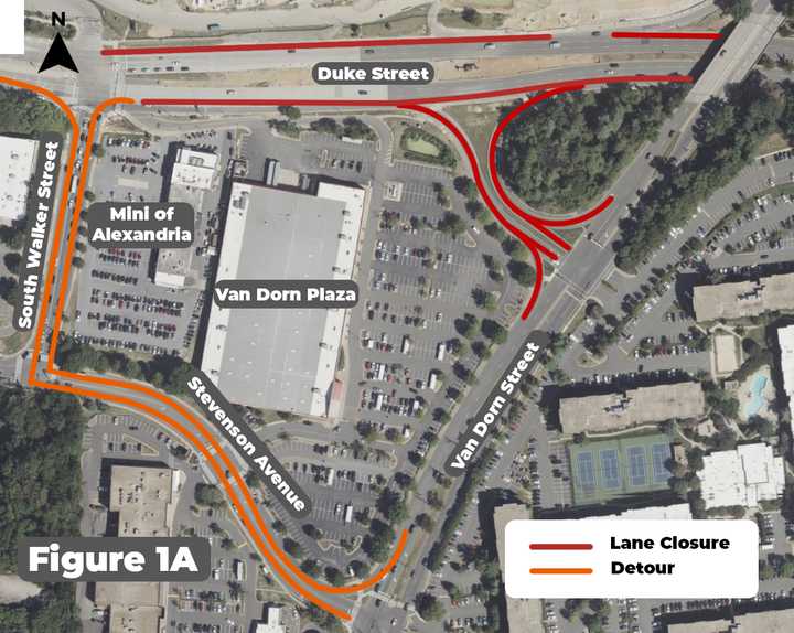 The planned traffic pattern in Alexandria