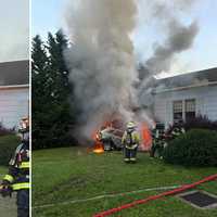 Driver Dies After Fiery Crash Into Historic Quaker House In Manhasset