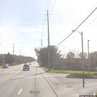 <p>Fries Mill Road near the intersection with Adele Drive in Washington Township, Gloucester County, NJ.</p>