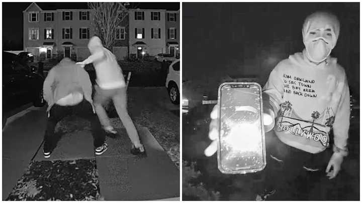 Two suspects wanted for stealing a package outside a home in Sicklerville, NJ, on December 9, 2024.