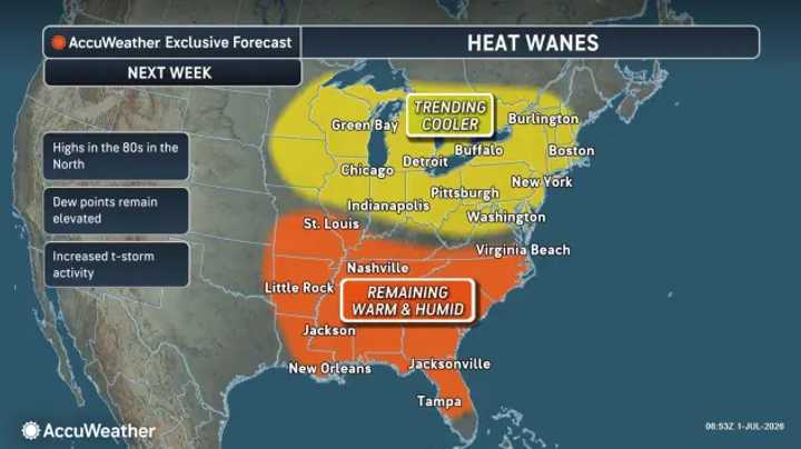 Storm Threat Rises As Heat Index Soars Into Triple Digits: Timing ...