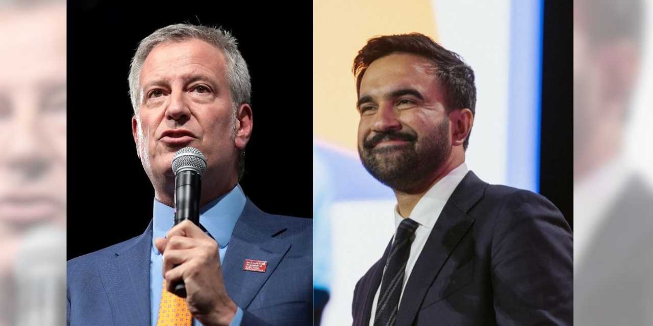 Former NYC Mayor Bill de Blasio (left) and New York State Assemblyman Zohran Mamdani (right). Former NYC Mayor Bill de Blasio (left) and New York State Assemblyman Zohran Mamdani (right).