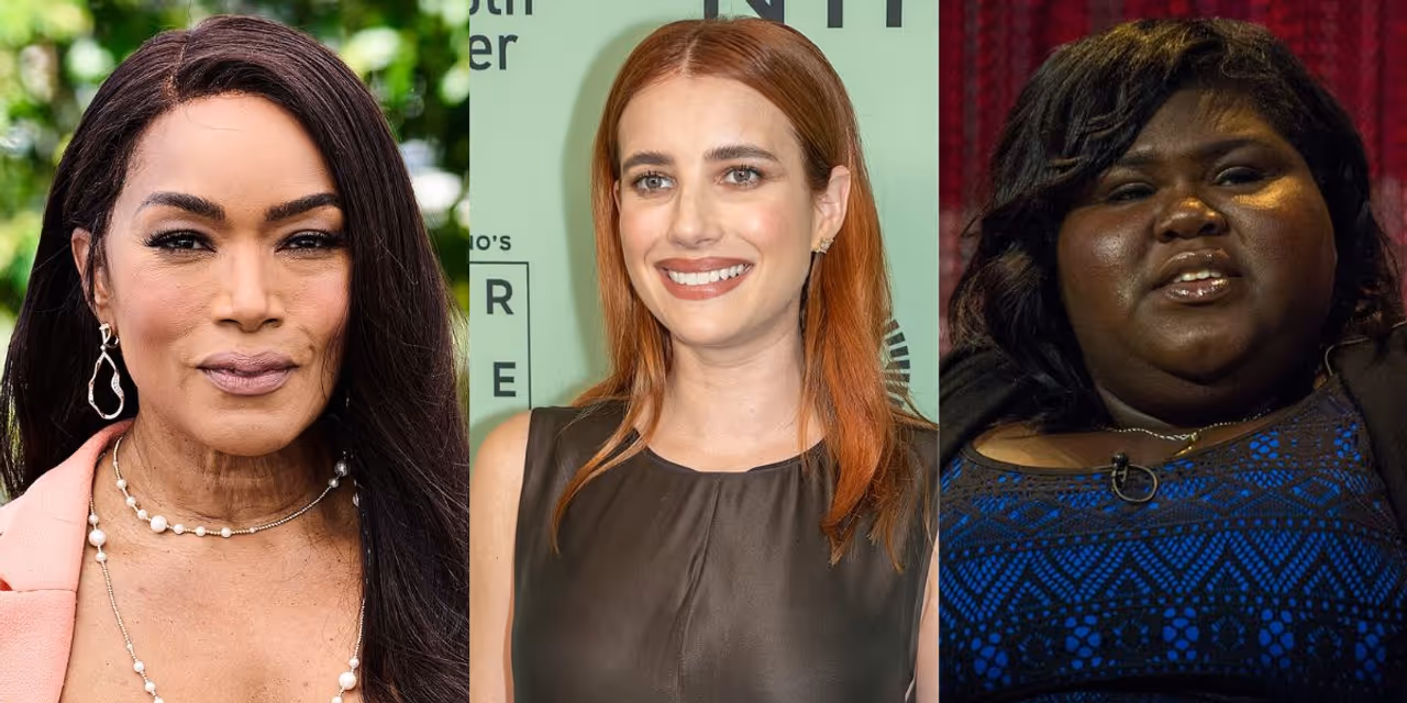 From left: Angela Bassett, Emma Roberts, and Gabourey Sidibe.
  
