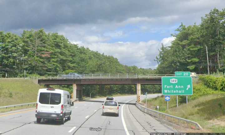 Interstate 87 North near Exit 20 in Queensbury, NY.