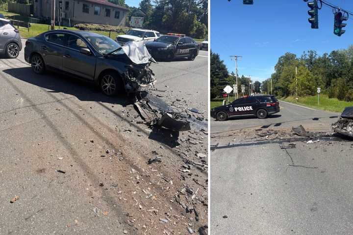 Driver Runs Red Light, Causes Crash At Hudson Valley Intersection: Cops