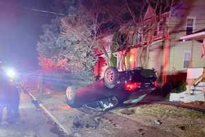 Speeding Teen Flips Car, Takes Down Fire Hydrant In New Milford Crash, Police Say