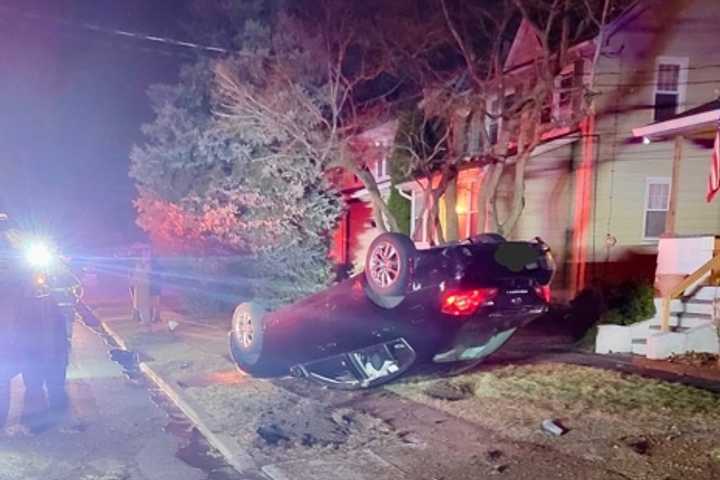 Speeding Teen Flips Car, Takes Down Fire Hydrant In New Milford Crash, Police Say