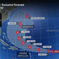 Atlantic Braces As Tropical Storm Erin Gains Strength, Tracks Toward Major Hurricane Status