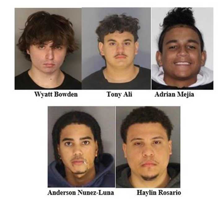 Five people arrested following two Newark street takeovers.