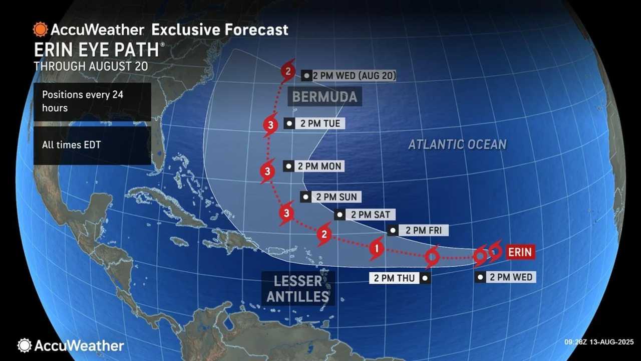 Erin Intensifying Over Atlantic, Could Threaten These Parts Of US East Coast
